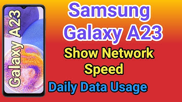 Samsung Galaxy A23 Show Daily Data Usage kaise kare | How To Show Daily Data Usage Setting In A23