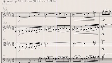 Quartet op 10 - 3rd mov - C. Debussy (Staffpad Berlin Strings First Chair vs Cinestrings Solo)