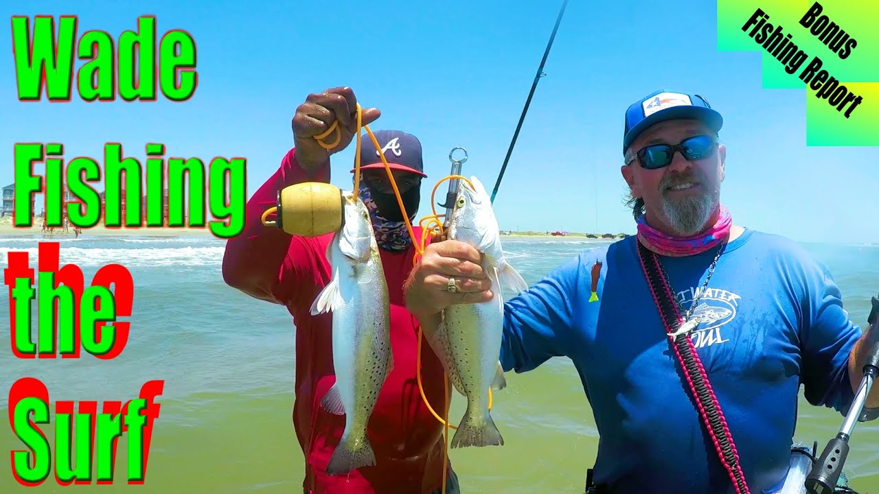 Wade Fishing the Surf Rock Fishing Galveston Surf Bank Fishing SLP