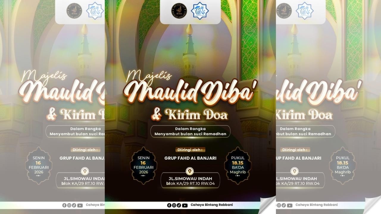 (LIVE) Pembacaan Maulid Ad-Diba'i  Dan Kirim Doa || Senin 17 Februari 2026