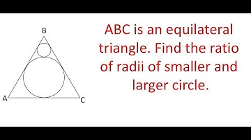 Ratio of radii of two circles inscribed inside the triangle