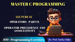 22. Operator Precedence and Associativity in C Language | C Language playlist