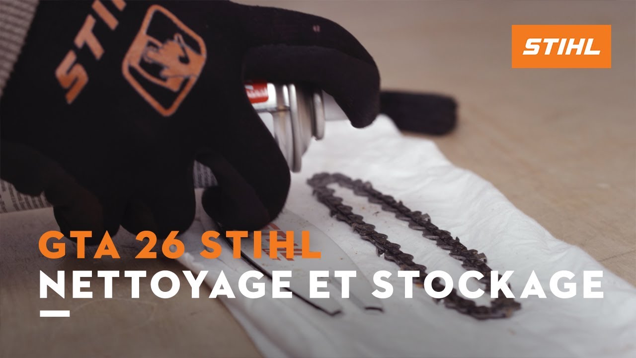Comment nettoyer et ranger votre scie de jardin GTA 26 STIHL ?