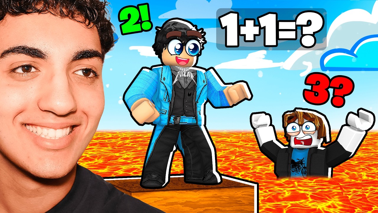 Проверяю свой IQ в игре ROBLOX MATH TOWER!