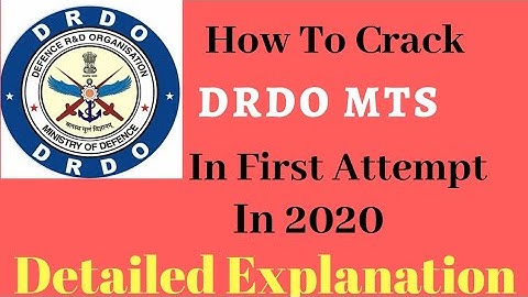 How to crack DRDO MTS in first attempt