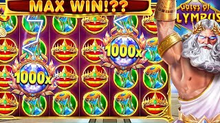 BET 0.40$ ON GATES OF OLYMPUS AND MAX WIN ON IT! (PRAGMATIC PLAY)