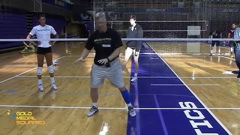 Volleyball Coaching: How To Block A Volleyball - Footwork and Arm Techniques