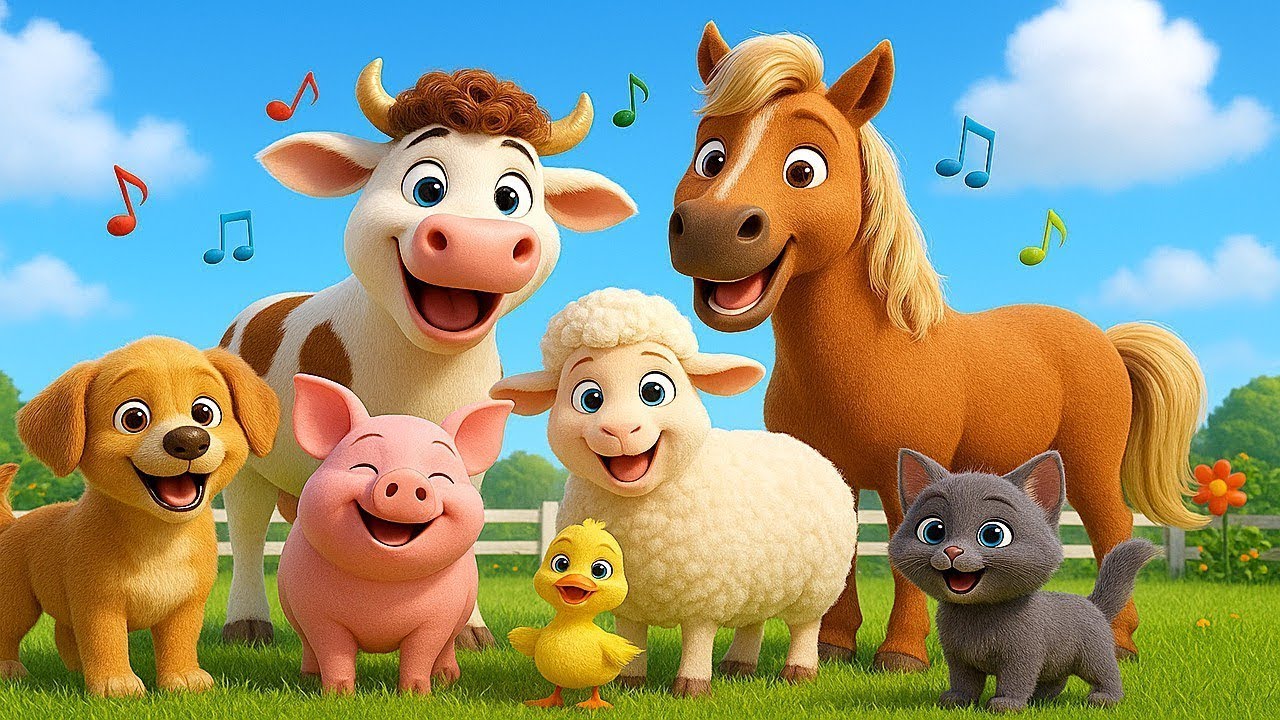 La Ferme des Animaux épisode 2 🐶🦆🐮🐓 Chanson amusante pour les enfants ...