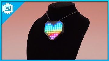 Black LED Acrylic NeoPixel Heart