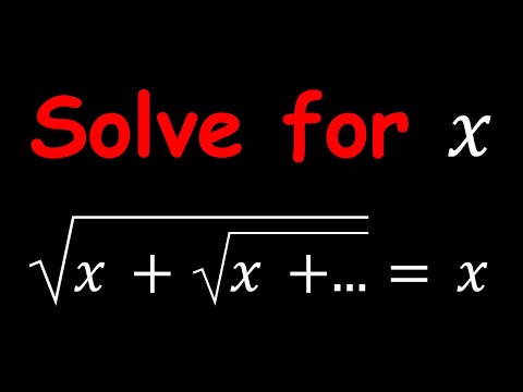 Lets Solve An Interesting Radical Equation