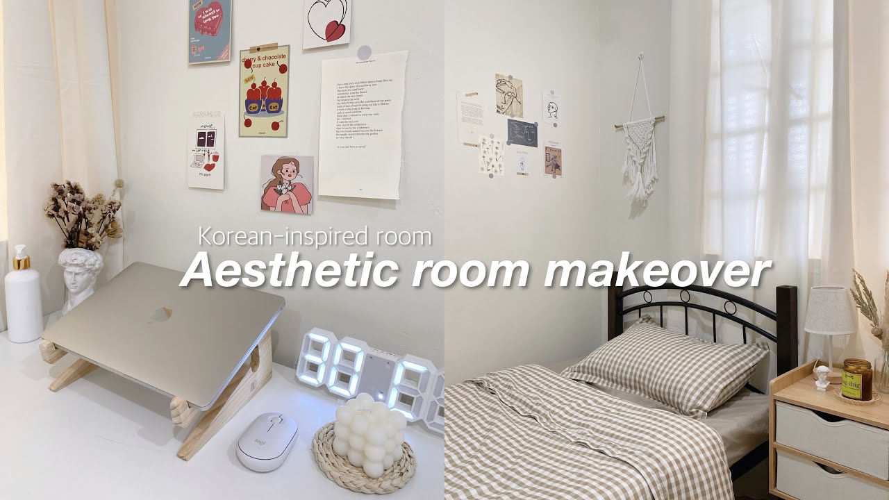 Aesthetic room makeover (korean-inspired) + shopee finds 🌾 - YouTube