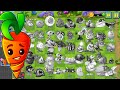 PvZ2 Survival - All Best Plants (Free, Premium, Chinese) Burned &amp; Intensive Carrot