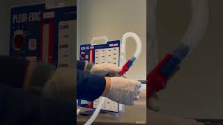 Obtaining a sample from the chest tube drainage system