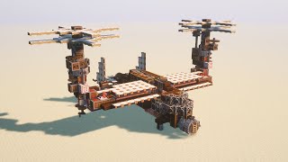 minecraft VTOL aircraft with create clockwork