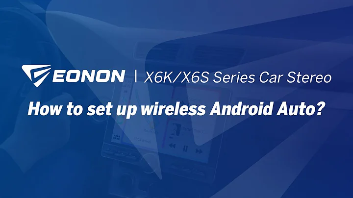 How to set up wireless Android Auto? | Eonon X6K/X6S Series Android 13 Car Stereo