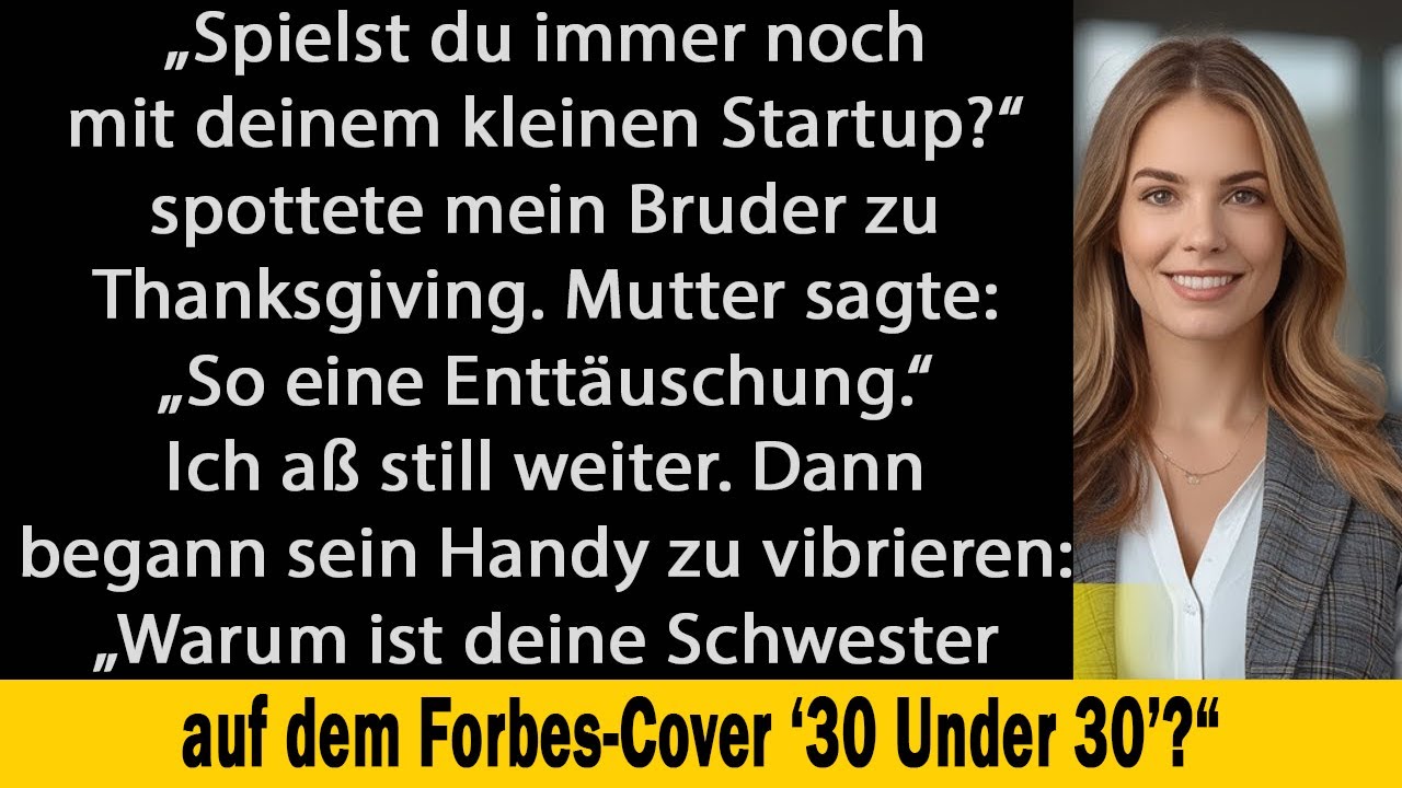 Mein Bruder nannte mich die Schande – bis *Forbes* mich zum jüngsten Milliardär erklärte.