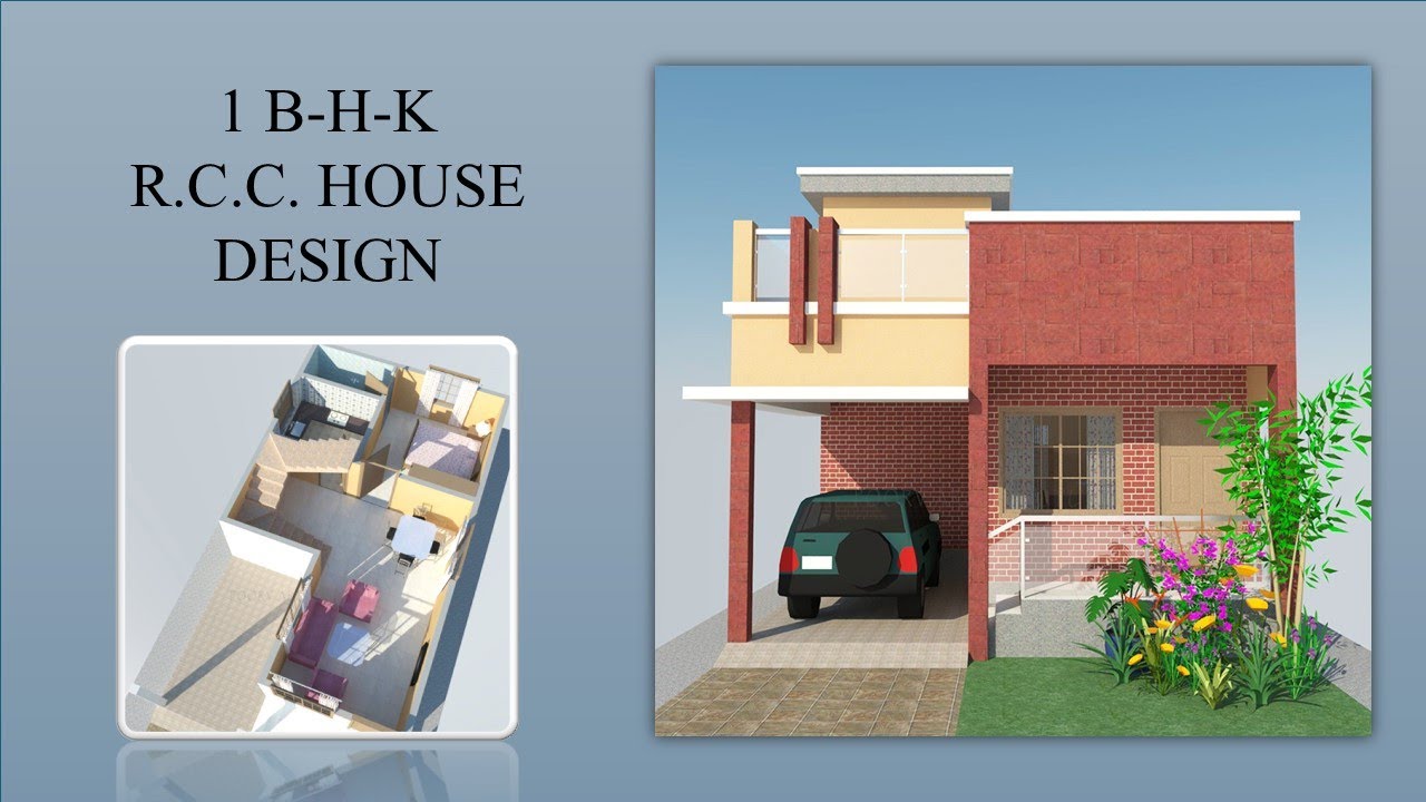 20'x37' 1 B-H-K R.C.C. House Design With Parking | Poorv Architecture |  