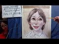 Oil painting  portrait day 2  op1698-2  [LIVE]--  "Contemporary art"