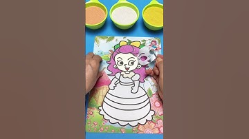 Tô Tô Kids Tô màu tranh cát Công chúa có nhiều màu sắc đẹp! #colors #sand #shorts