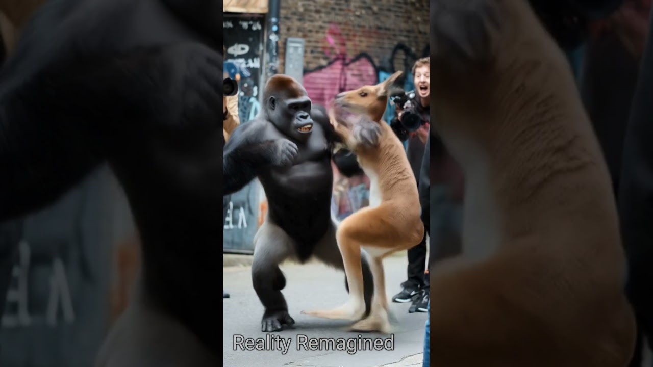 Gorilla vs Kangaroo 🦘🦘 
