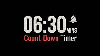 6 Minute 30 Second Silent Countdown Timer