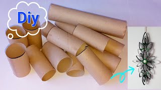 Fantastic idea! Using toilet paper rolls  wall decor ideas