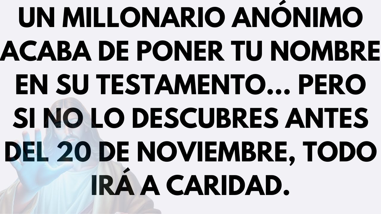 Un millonario anónimo acaba de poner tu nombre en su testamento... pero si no lo descubres antes del
