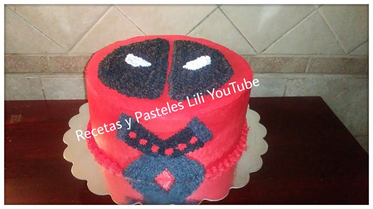 Decoración Pastel de Deadpool - YouTube