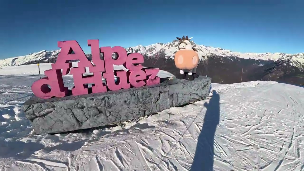 First day in France - easy introduction to the ski resort Alpe d'Huez