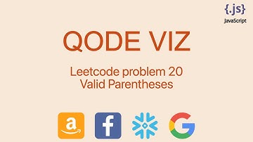 Qode Visualization of Valid Parentheses (Leetcode #20)