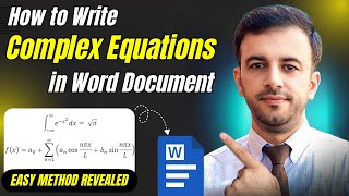 How to Write Complex Equations in Word Easily | Best Method for Math Typing in MS Word