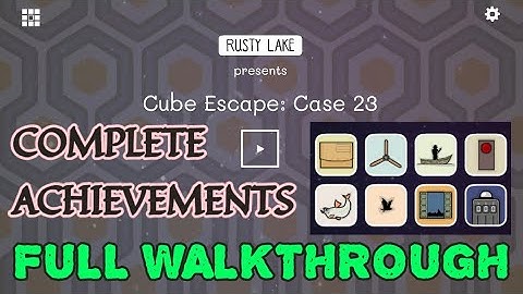 CUBE ESCAPE: CASE 23 FULL WALKTHROUGH | RUSTY LAKE