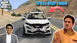 GTA V: Tappu Ne Jethalal Ki Car Ka Accident Kardiya || GTA V Gameplay