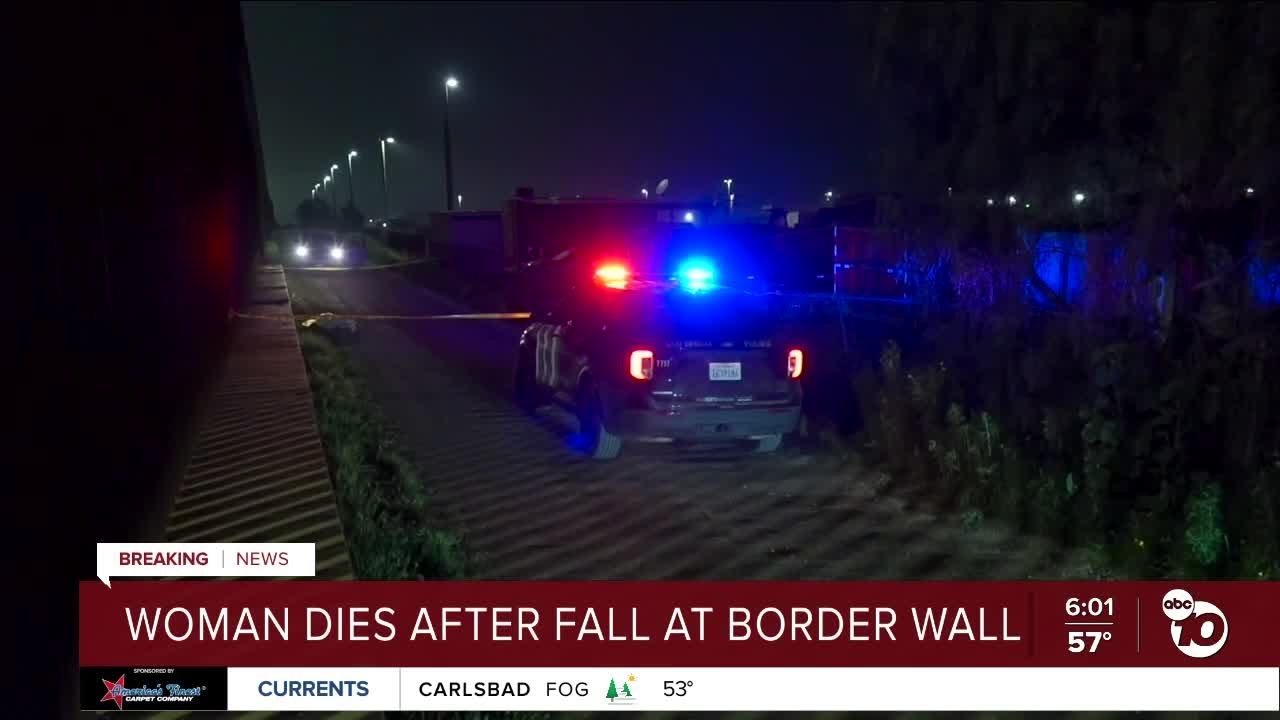 Woman falls from border wall in Otay Mesa, dies - YouTube