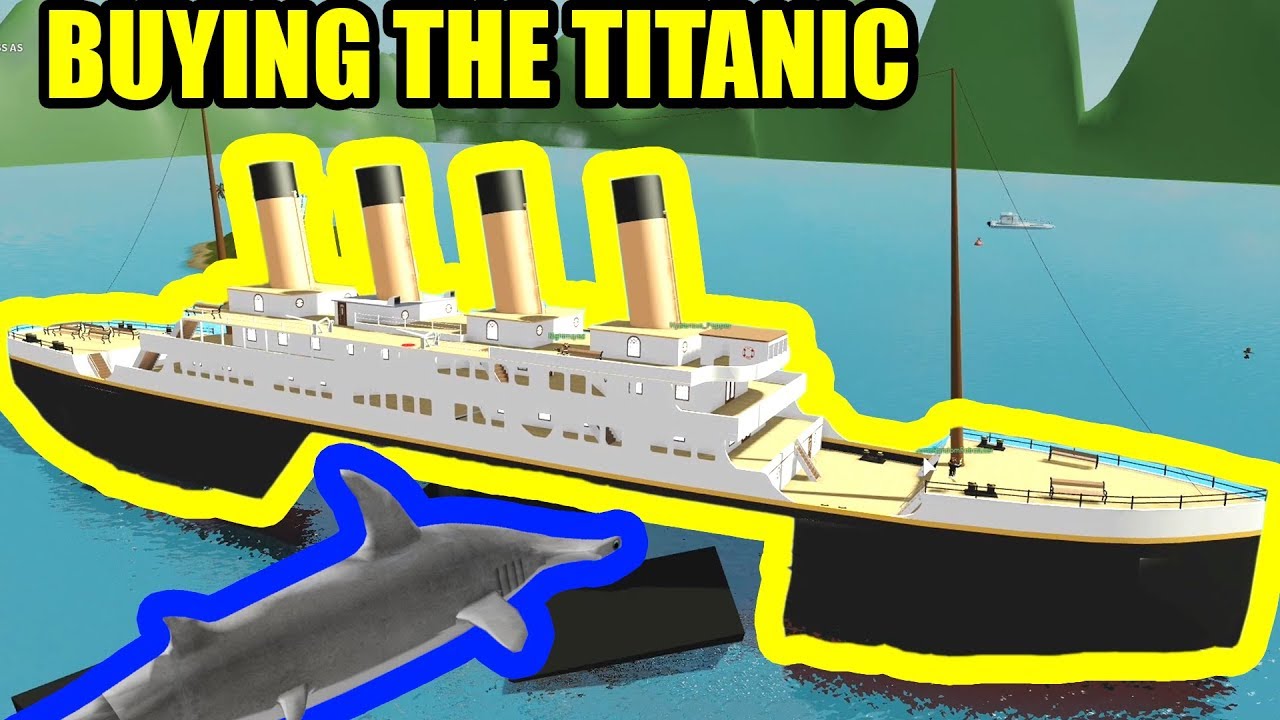 Bacon Hair Buys The Titanic Roblox Sharkbite Youtube - i bought the new stealth boat in roblox sharkbite youtube