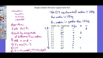 A Level 9231 Further Probability and Statistics Topic 4 Non parametric tests 2