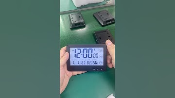 Testing radio-controlled clocks at the production site #thermometer #clock