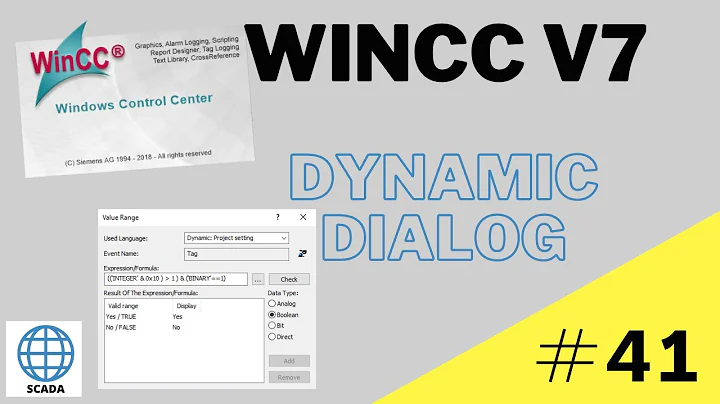 How to set up more tags into dynamic dialog attributes in WinCC V7? SCADA Tutorial #41