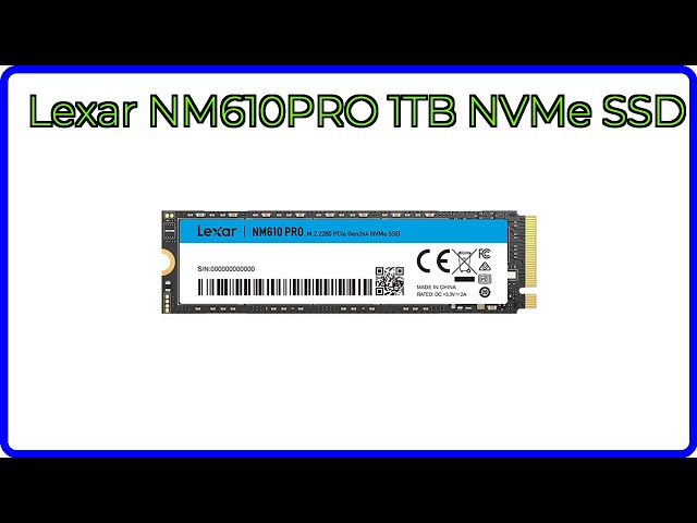 REVIEW (2026): Lexar NM610PRO 1TB NVMe SSD. ESSENTIAL details