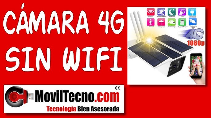 Cámara con tarjeta SIM 4G Vigilancia MovilTecno 832