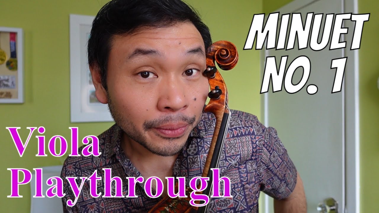 Bach Minuet 1 Suzuki Viola Book 1 (Song 15) Playthrough YouTube