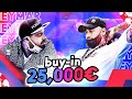 Je tente un bluff vs neymar sur un tournoi  25 000  monaco