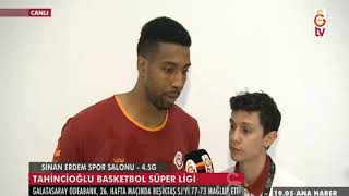 Galatasaray Odeabank  77-73 Beşiktaş Sompo Japan | Maç sonu  Richard Hendrix röportajı