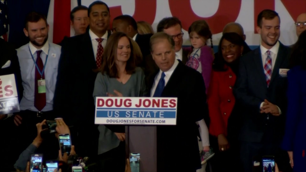 WATCH AL Democratic Senate candidate Doug Jones speaks on election