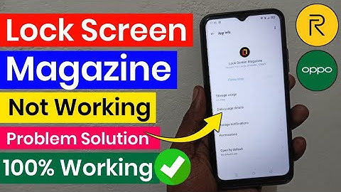 realme & oppo lock screen magazine not working | lock screen wallpaper not changing realme