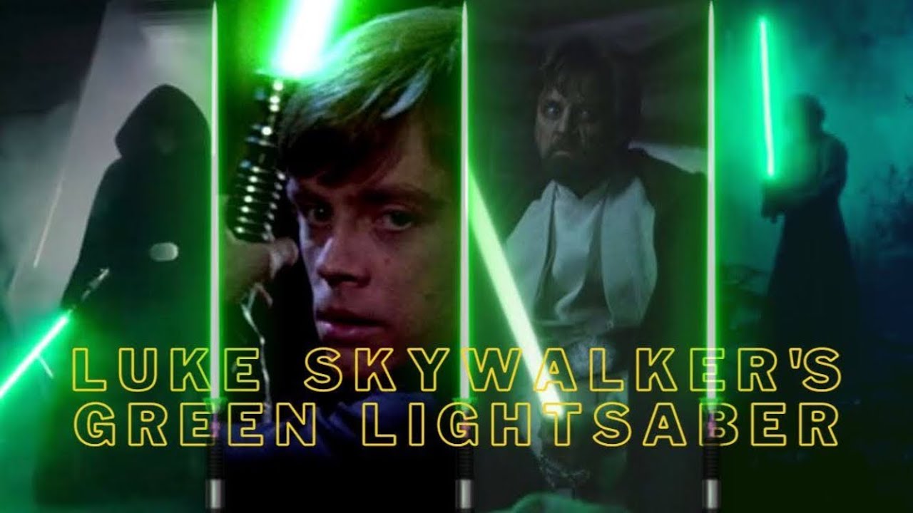 STAR WARS   Every Shot with Luke Skywalker’s Green Lightsaber