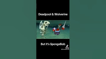 Deadpool and Wolverine Portrayed by SpongeBob #deadpool3 #deadpool #spongebobedit
