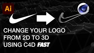 How to import your 2D vector logo into 3D using Cinema4D FAST.