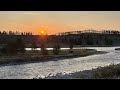 Bike with me west Yellowstone morning ride riverside bike trail and sunrise 4K