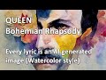 Queen bohemian rhapsody  ai illustrated lyrics  watercolor style